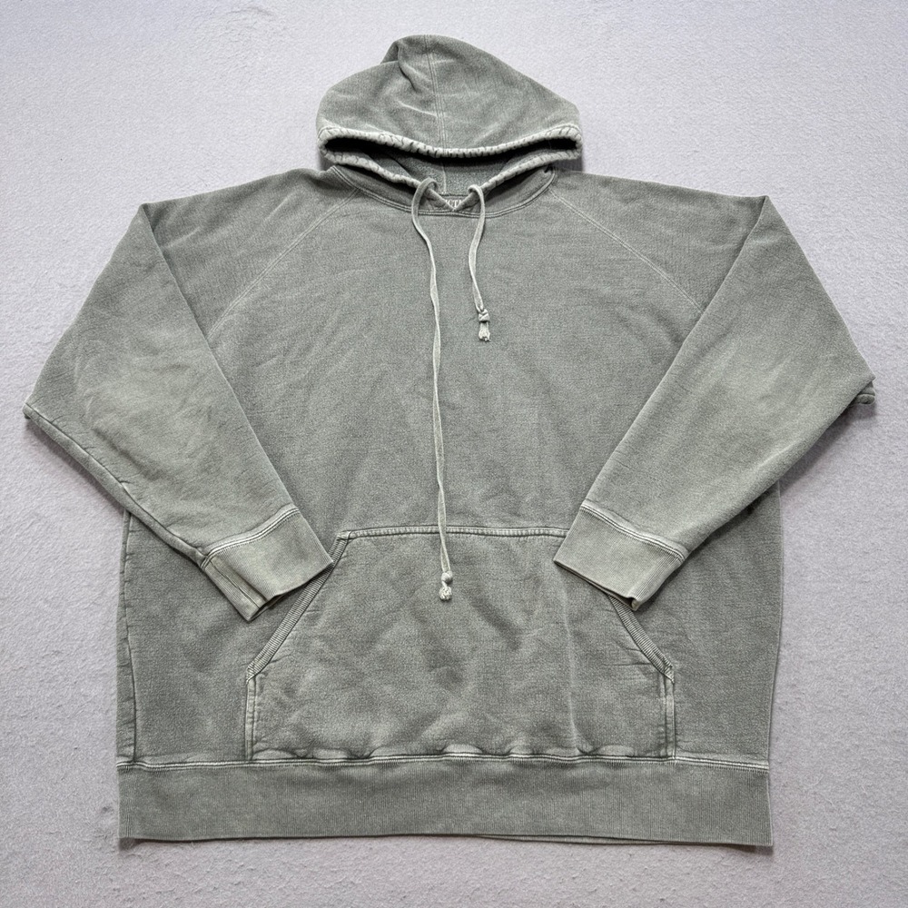 Non-Fiction Hoodie Men's 2XL Olive Green Fleece Lined Canadian Classic Cotton